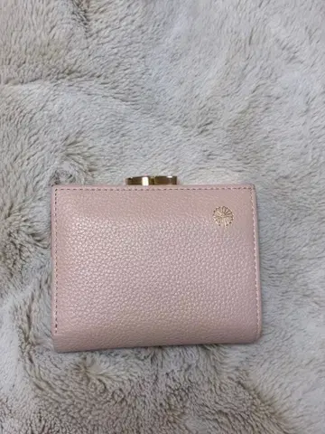 황궁 지갑 이단 접이 인기 핑크 베이지