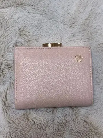 황궁 지갑 이단 접이 인기 핑크 베이지