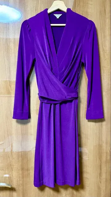 kayMe 보라색 랩 드레스 긴팔 11호