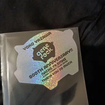 nack5 야자와 요코 800회 기념 스티커