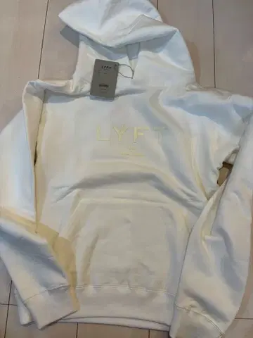미사용 새상품 LYFT 화이트 화이트 후드티 S 사이즈