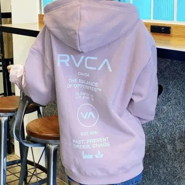 무라사키 스포츠 별주 RVCA 루카 집업 후드티 백 프린트 속기모