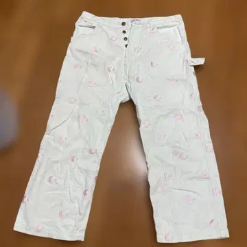 milkklim 달과 별 자수 캐주얼 팬츠 민트