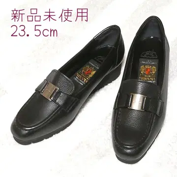 MIHAMA 23.5cm 미사용 새상품 엠보 블랙 로퍼