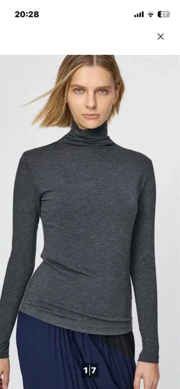 유니클로 울트라 웜 히트텍 캐시미어 블렌드 터틀넥 T 3종