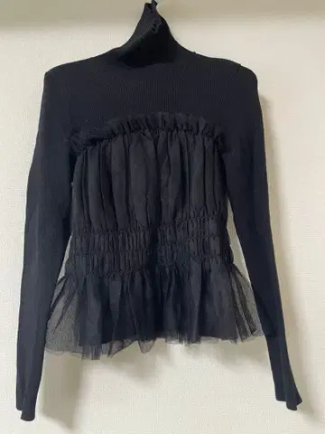 [새상품급] 아푸와이저 리셰 튤 뷔스티에 터틀넥