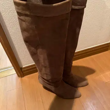 모드 에 자코모 러버 서울 브라운 스웨이드 롱 부츠