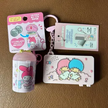 산리오 마이멜로디 코인 케이스 키키라라 거울 빗 일상 잡화