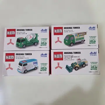 아사히 음료 미츠야 사이다 140주년 오리지널 토미카 전 4종