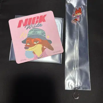 주토피아 카페 닉 매들러 코스터 세트 디즈니