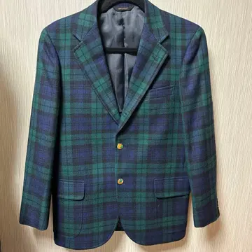 뉴요커 타탄 체크 테일러드 자켓