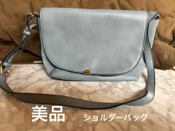 [ 새상품급 ] 라이트 블루 가죽 숄더백
