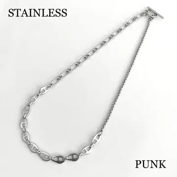 새상품 뉘앙스 앵커 체인 목걸이 펑크 스테인리스 316L
