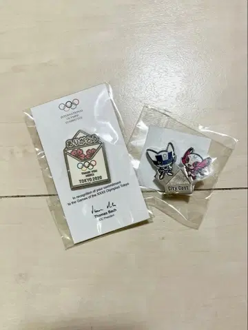 도쿄 2020 올림픽 시티 캐스트 핀 배지 세트