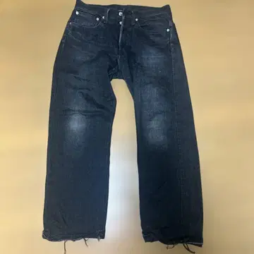 다크 와이드 레그 데님