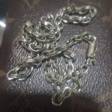 실버 페이퍼 체인 목걸이