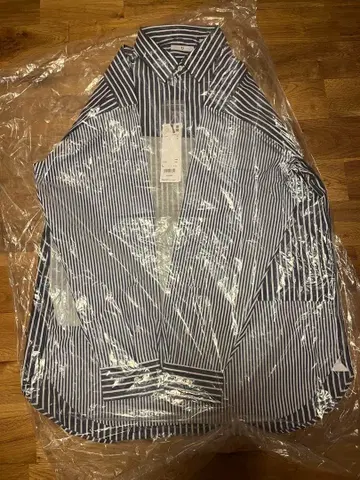 새상품 유니클로 +j 질 샌더 스피마 코튼 스트라이프 셔츠 사이즈 L