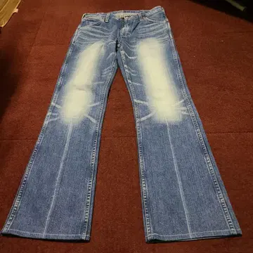 미낙하 가공 랭글러 부츠컷 데님 일본제 w28
