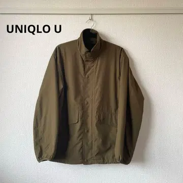 유니클로 유 리버서블 스탠드 자켓 블루종 플리스