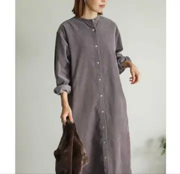 URBAN RESEARCH DOORS 코듀로이 셔츠 원피스