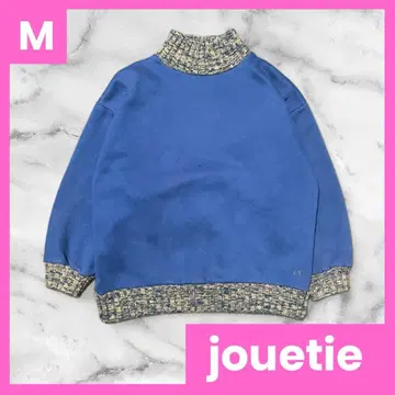 새상품급 jouetie 리브 니트 풀오버 블루 M