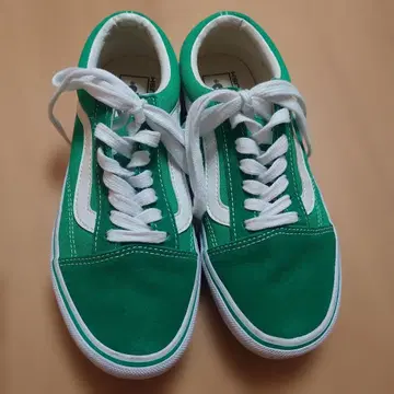 VANS 그린 스니커즈 22cm