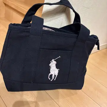 폴로 랄프 로렌 네이비 토트백
