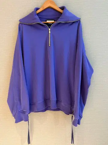 MAISON SPECIAL 보라색 오버 사이즈 후드티