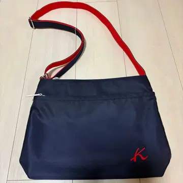 키타무라 네이비 나일론 숄더백