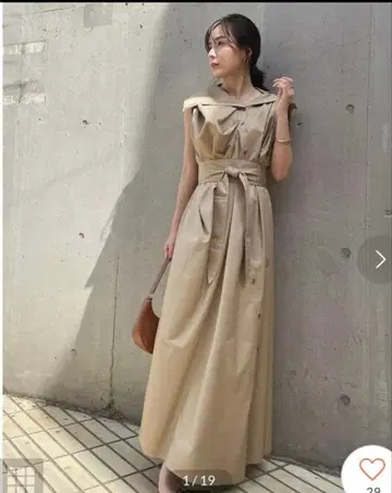 아뉴앙스 비대칭 셔츠 원피스