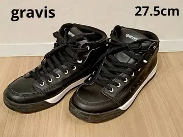 gravis 하이컷 스니커즈 블랙 터맥 gravis 27.5cm