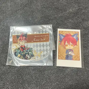 악마고양이 난자 아크릴 코스터 인스턴트 사진풍 카드