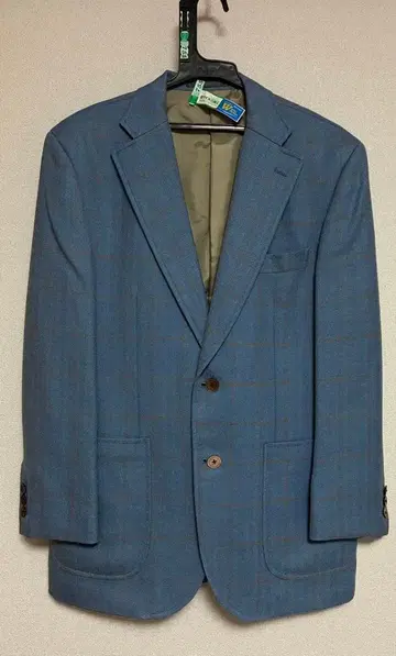 해리슨 오브 에든버러 블루 체크 오더 테일러드 자켓