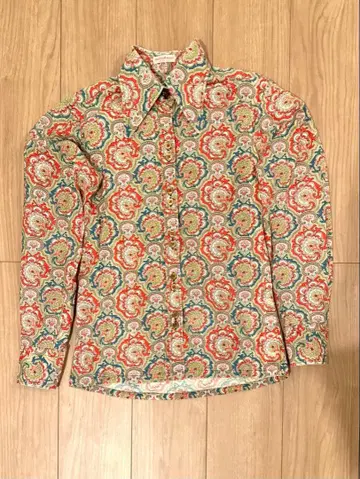 빅 옷깃 late 60s 스타일 사이키델릭 셔츠