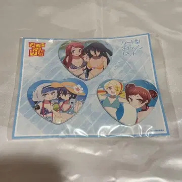 좀비랜드 사가 하트형 캔뱃지 세트