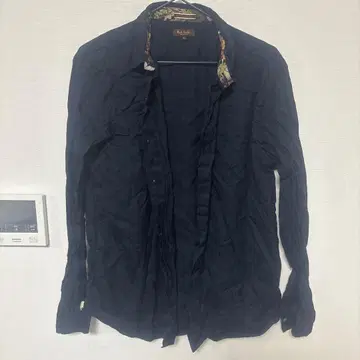 Paul Smith 네이비 긴팔 셔츠 L 꽃무늬