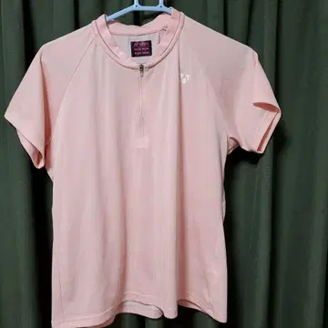 YONEX 테니스웨어 여성용 핑크 반팔 T셔츠 사이즈 O