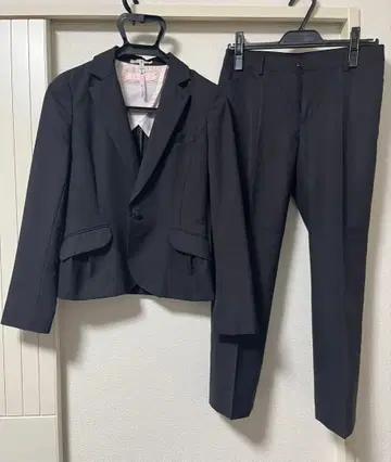 코나카 블랙 스트라이프 수트 셋업 세트