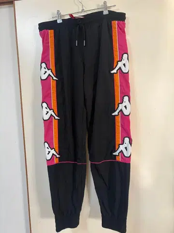Kappa 팬츠 블랙/핑크/오렌지