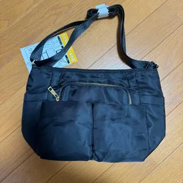 ZAZA 나일론 숄더백 블랙