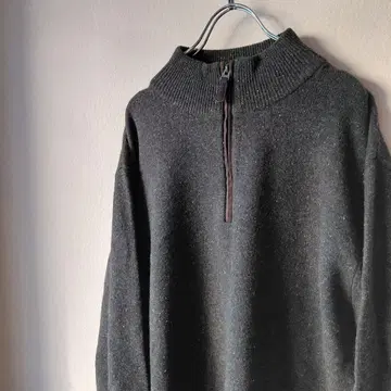 ORVIS 하프 지퍼 니트 스웨터 올리브