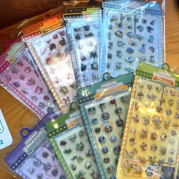 포켓몬 한국 공식 버블 스티커 전 8종 컴플리트 세트