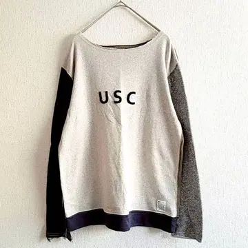 레이트스트릭 상의 티셔츠 면 혼방 그레이 네이비 카키 38