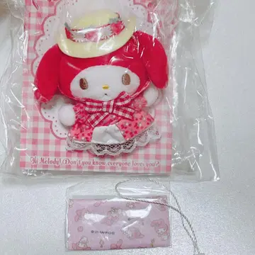 산리오 마이멜로디 아카멜로 모모멜로 빨간멜로 마스코트 브로치 새상품