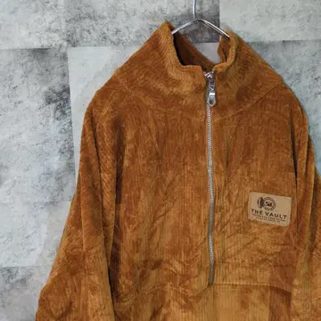 맨투맨 트레이닝복 브라운 하프 지퍼 L A20,11