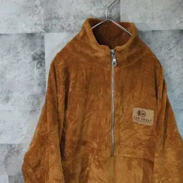 맨투맨 트레이닝복 브라운 하프 지퍼 L A20,11