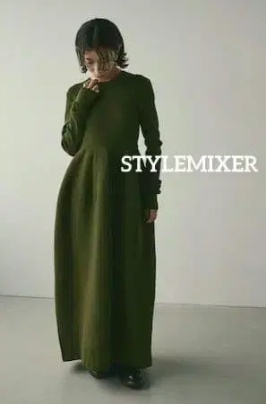 새상품 STYLEMIXER 콤비네이션 형태 니트 원피스