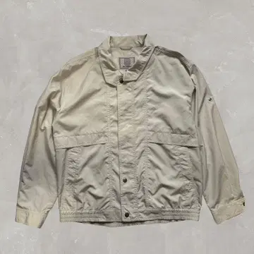 베이지 블루종 자켓 구제 의류 성인 내추럴