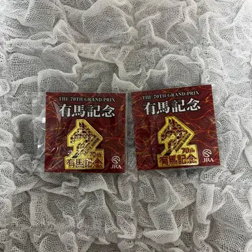 아리마 기념 입장 혜택 70주년 핀 배지 2개 세트