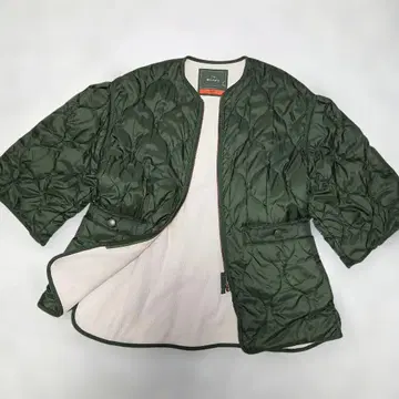 SLY 7부 슬리브 퀼팅 자켓 올리브 그린 F 사이즈